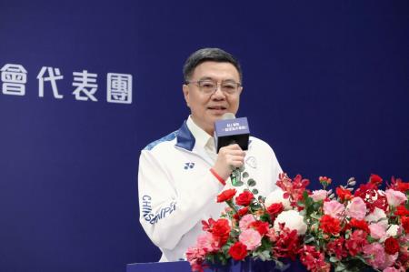 2024年8月16日行政院長卓榮泰出席2024第33屆巴黎奧林匹克運動會代表團返國餐會。　共11張