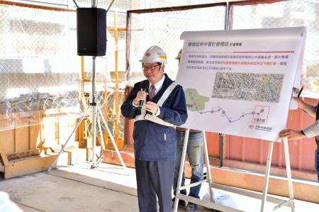 2023年11月15日行政院副院長鄭文燦視察「桃園機場捷運A23站工程暨桃園捷運綠線延伸中壢計畫」5 　共8張