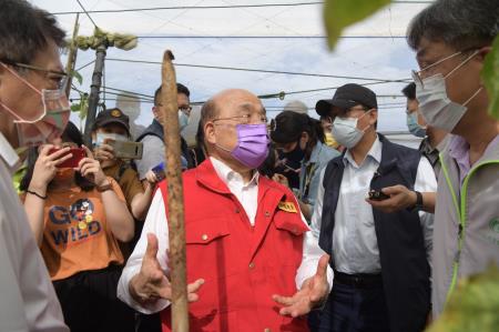 2021年8月9日行政院長蘇貞昌視察屏東、高雄農損情形_2
