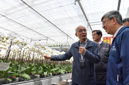 2023年3月5日行政院長陳建仁參訪世茂農業生技股份有限公司。