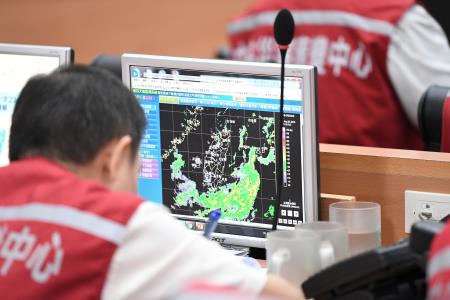 2018年8月26日行政院長賴清德視察「0823熱帶低壓水災中央災害應變中心」_2
