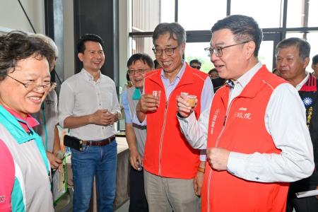 2024年9月28日行政院長卓榮泰視察有機農業研究中心
