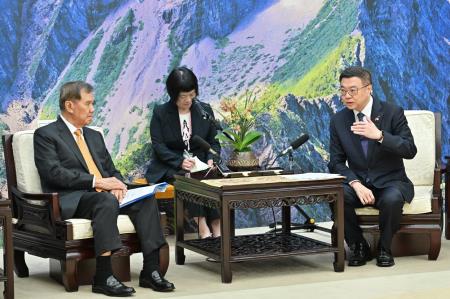 2024年5月22日行政院長卓榮泰接見新加坡「第16任總統暨副總統就職典禮」訪團。　共6張