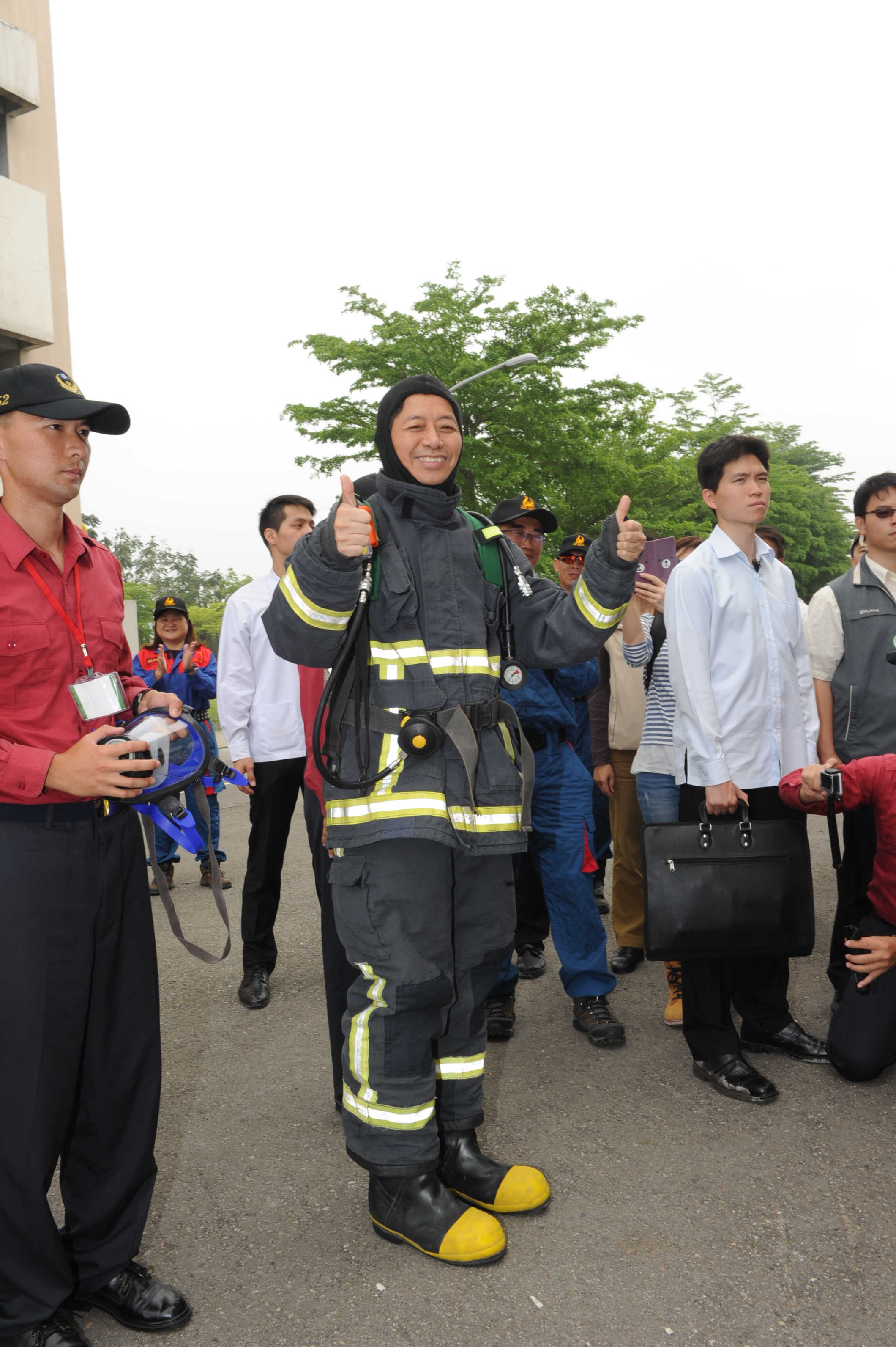 張揆巡視內政部消防署訓練中心  為消防及搜救弟兄加油打氣 　共5張