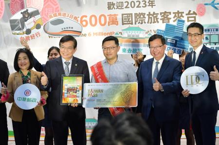 「2023年第600萬名來臺旅客迎賓活動」3 　共8張