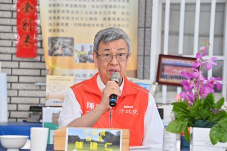2024年5月10日行政院長陳建仁視察「金牌農村社區」。