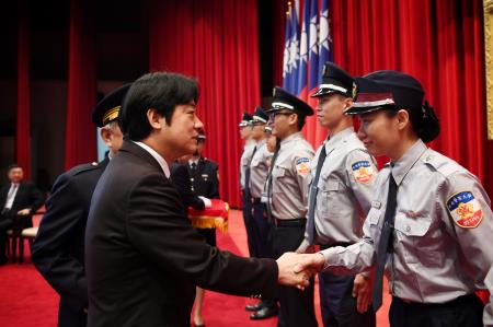 1070901賴清德院長出席中央警察大學慶祝82週年校慶暨開學典禮-1