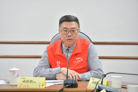 2024年6月22日行政院長卓榮泰視察內政部花蓮重建專案辦公室。　共7張