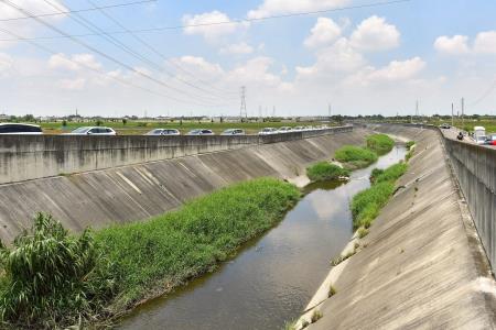 2025年7月5日行政院長卓榮泰視察雲林大埤鄉延潭大排整體治理 　共7張