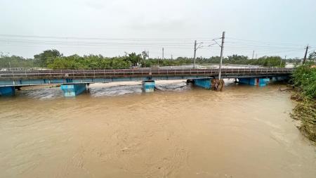 視察「雲林縣大湖口溪溪水暴漲淹水情形」 　共14張