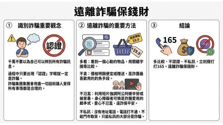 遠離詐騙保錢財　共3張