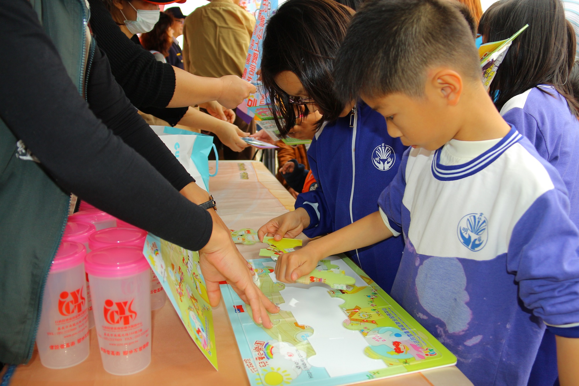 本中心現場宣導行政院兒童網站資訊