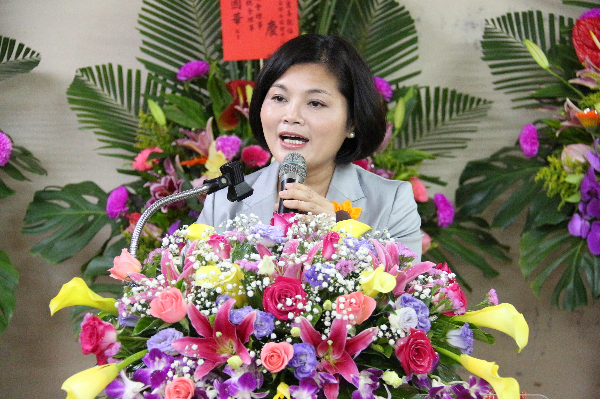 新任中心執行長張麗善致詞